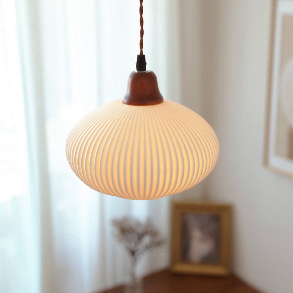 Lampe Suspendue Céramique Blanche