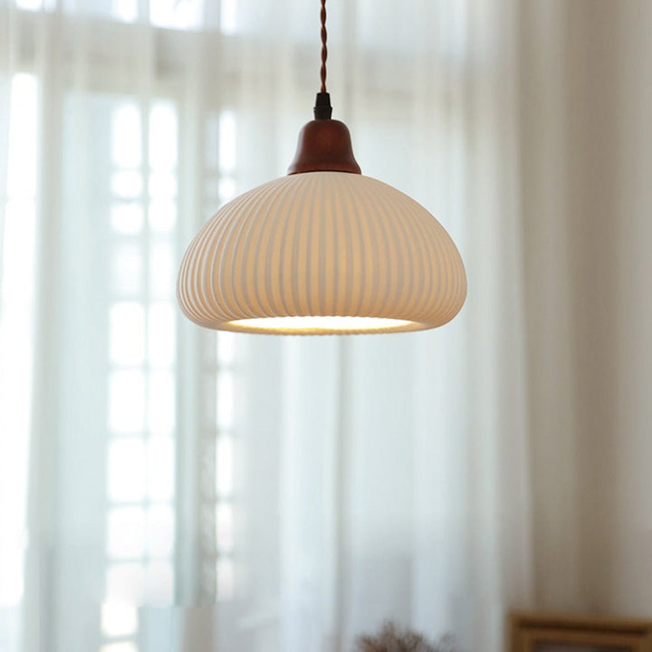 Lampe Suspendue Céramique Blanche