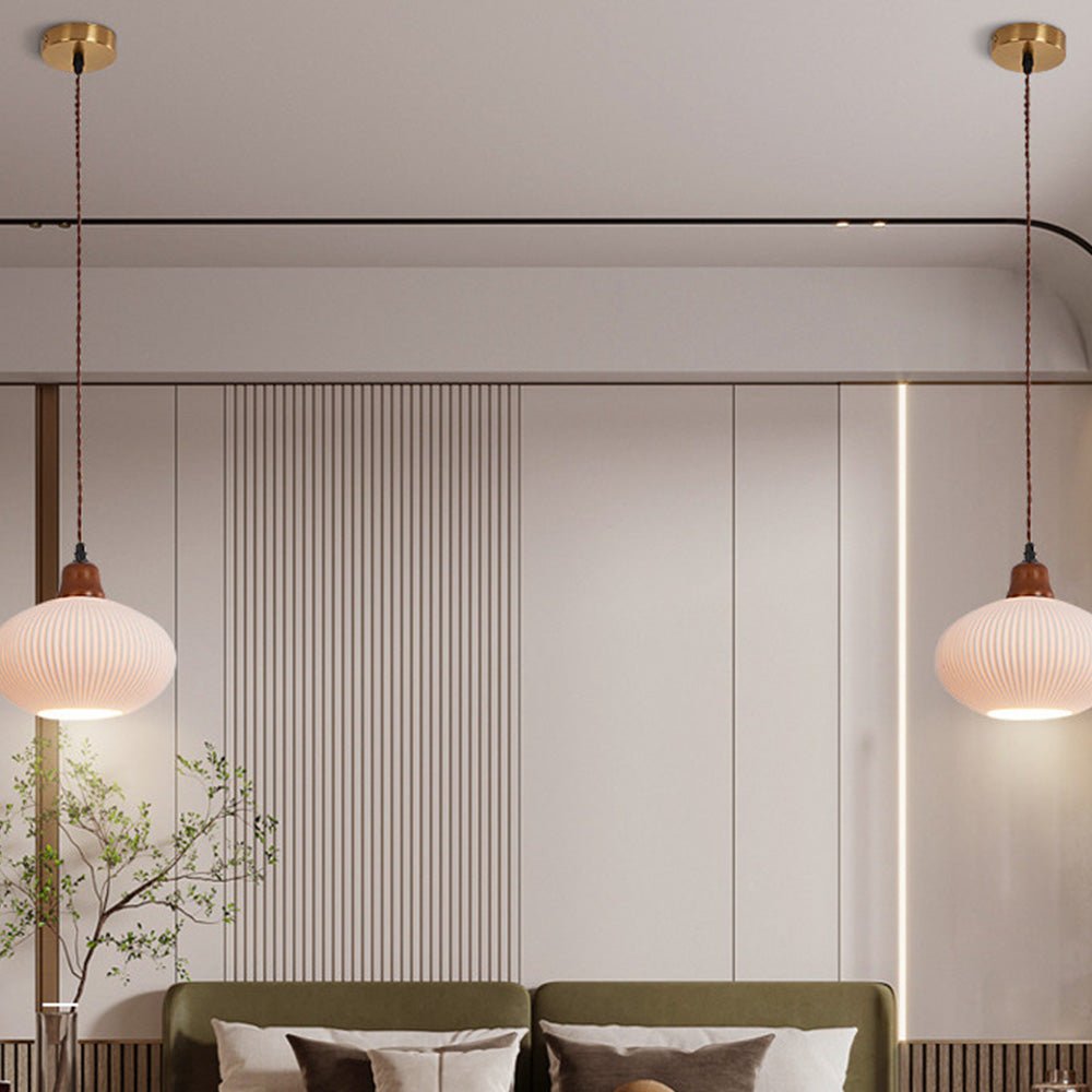 Lampe Suspendue Céramique Blanche