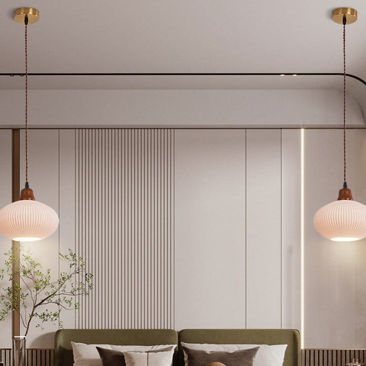 Lampe Suspendue Céramique Blanche