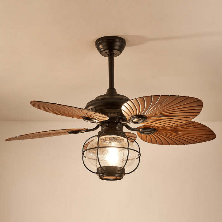 Ventilateurs de Plafond Créatifs Vintage Noirs