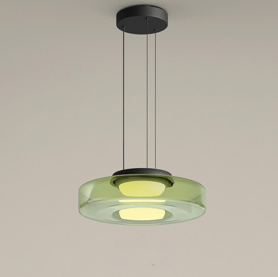 Lampes suspendues en verre de style Bauhaus