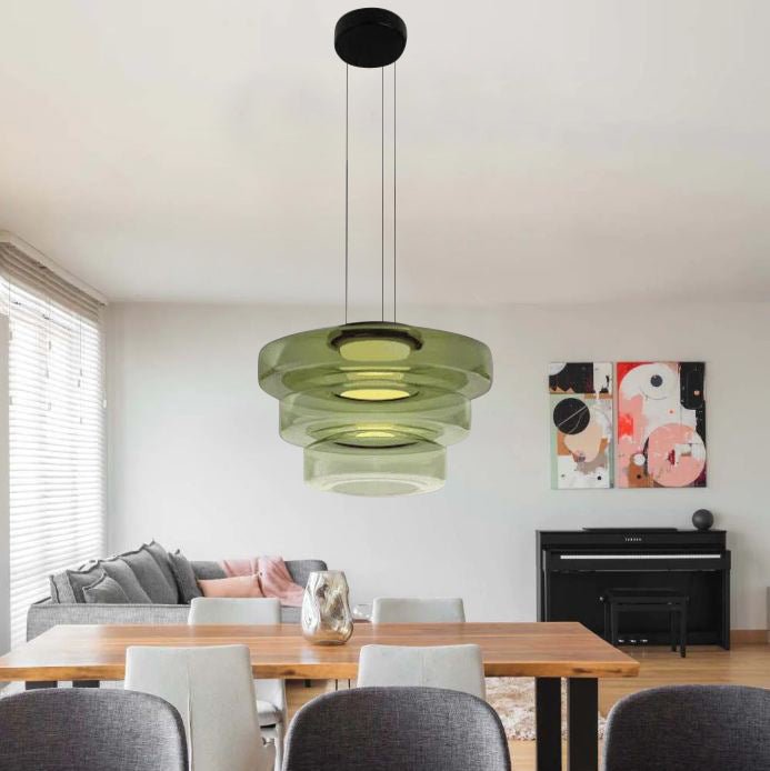 Lampes suspendues en verre de style Bauhaus