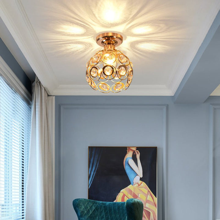 Superbe Lustre de Luxe Doré pour Hall
