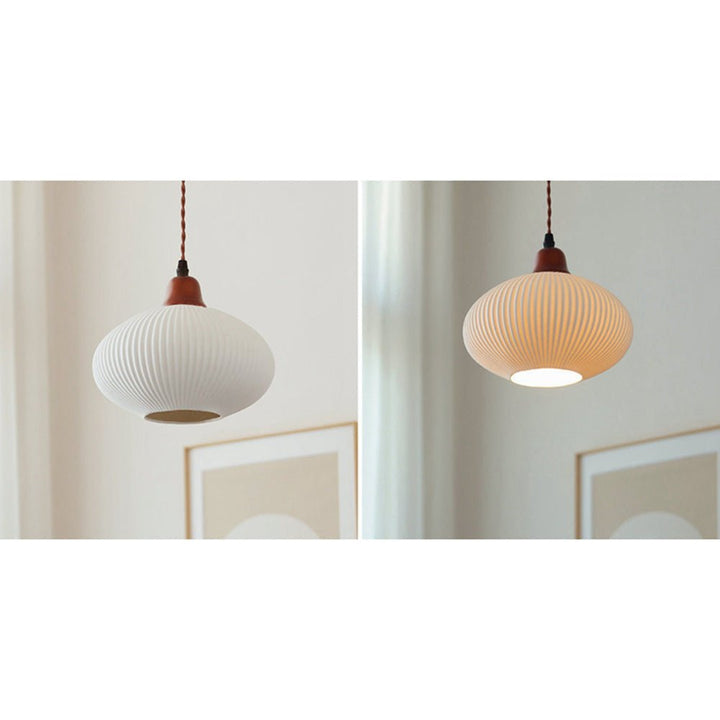 Lampe Suspendue Céramique Blanche