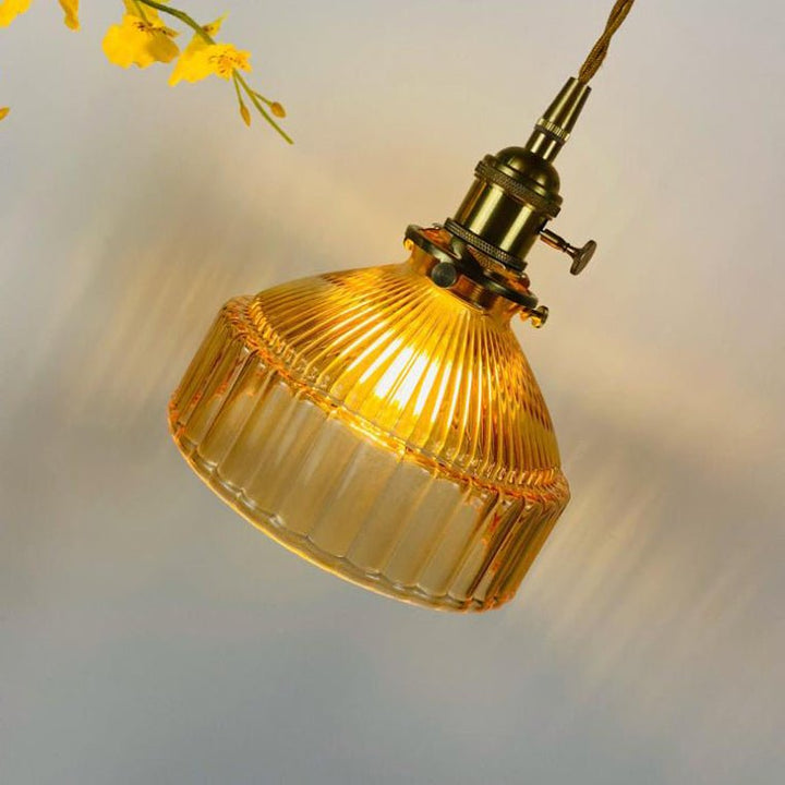 Lampe Suspendue en Verre Cristallin Nordique