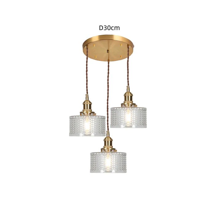 Lampe Suspendue en Cristal Vintage