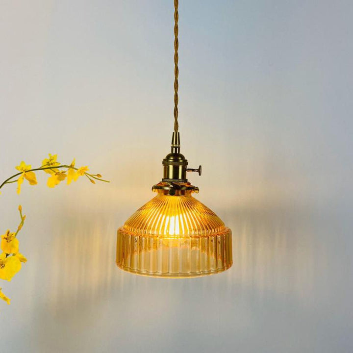 Lampe Suspendue en Verre Cristallin Nordique