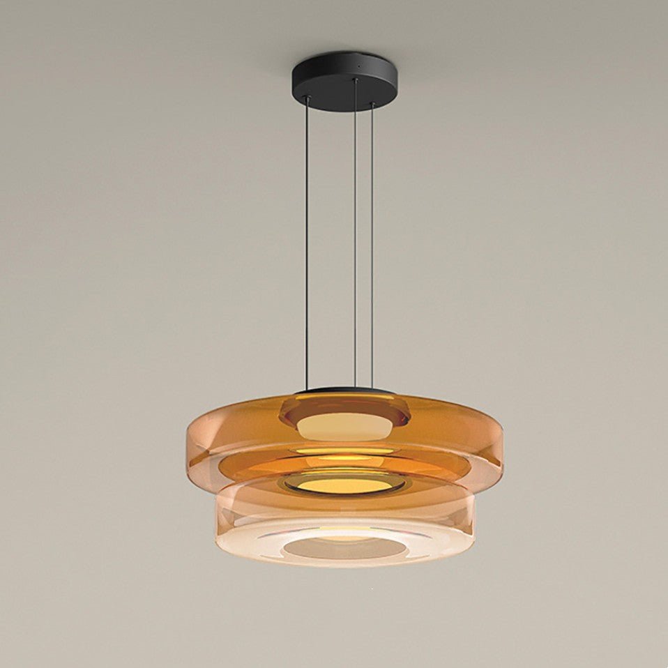Lampes suspendues en verre de style Bauhaus