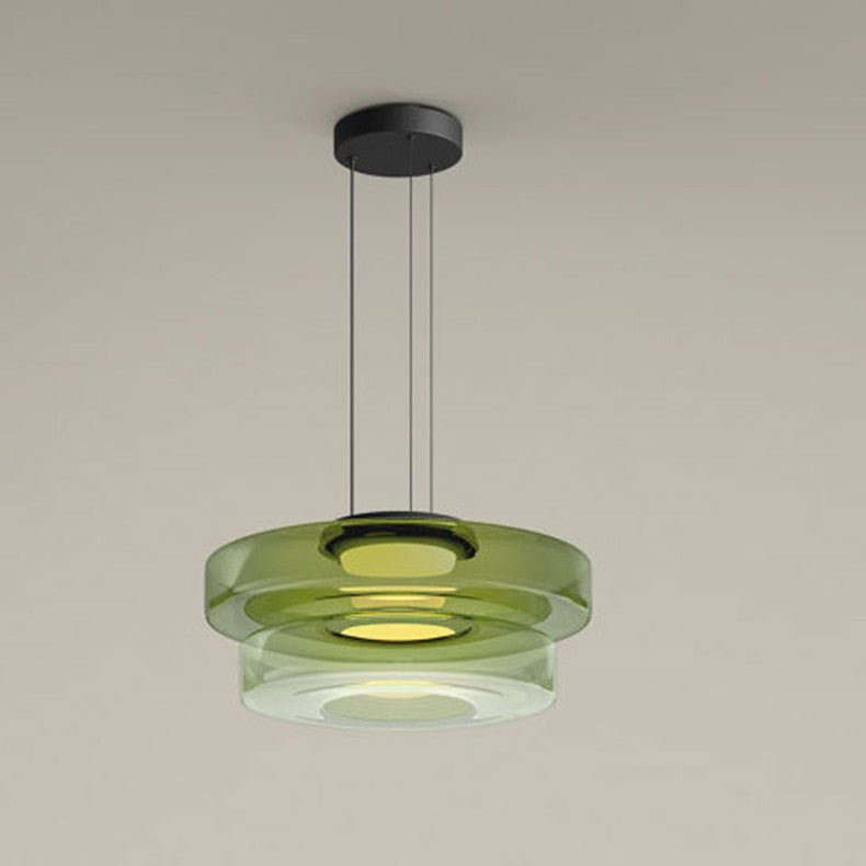 Lampes suspendues en verre de style Bauhaus
