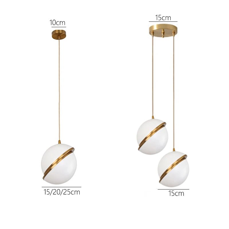 Lumaglo™ | Lampe Suspendue Dorée