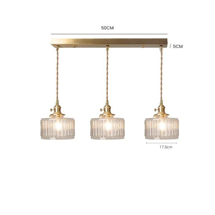 Lampe Suspendue en Cristal Vintage