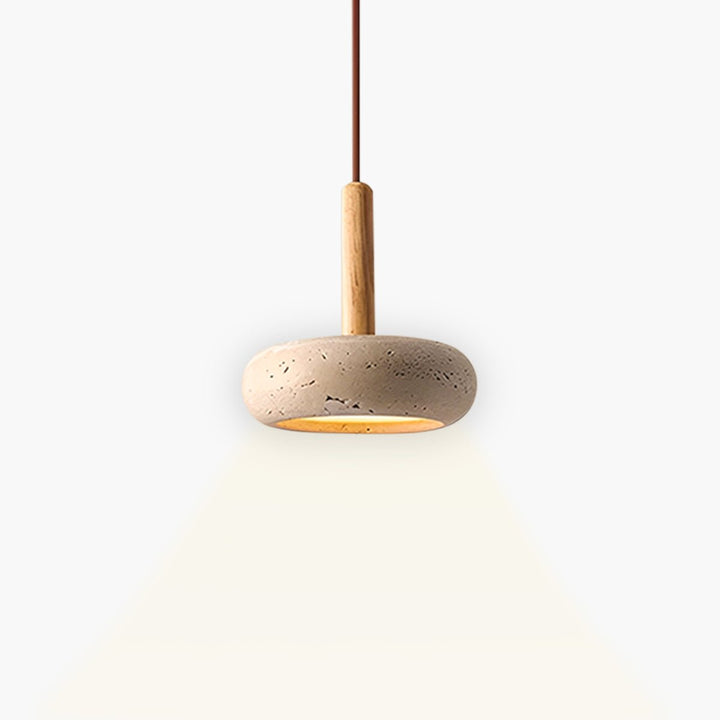 Lampe suspendue en style Wabi Sabi