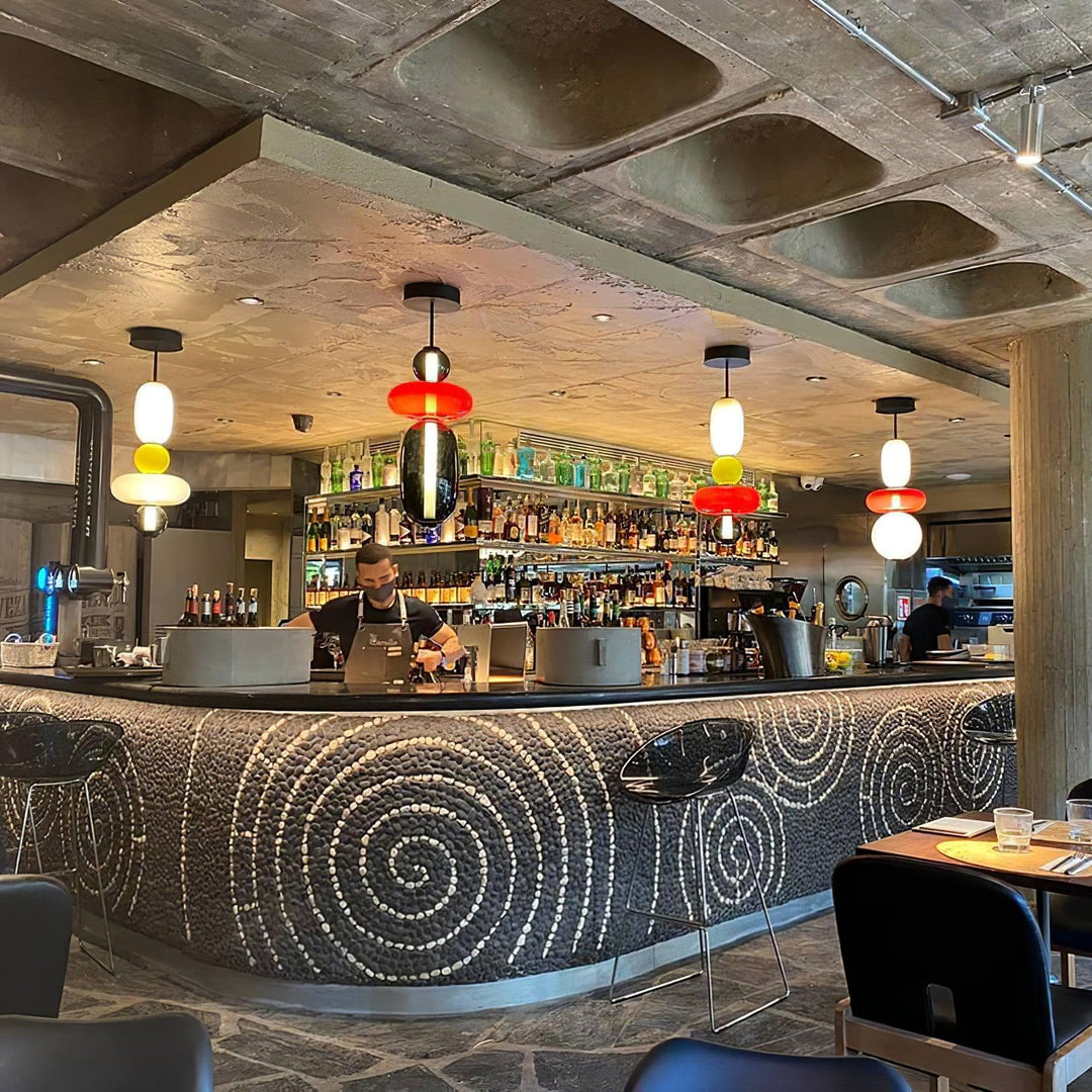 Lustre en verre confit