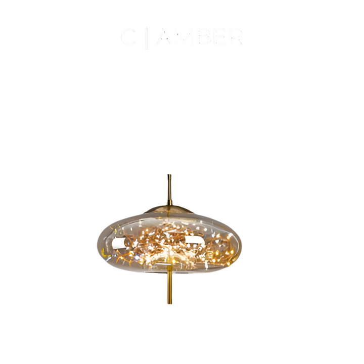 Essence | Exquise Suspension en Verre Brun