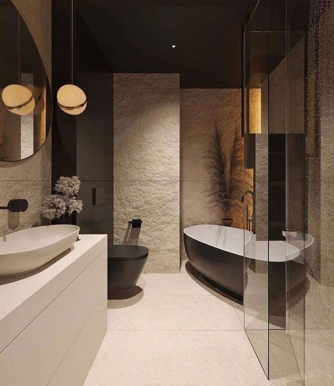 Lampe suspendue en forme de demi-lune