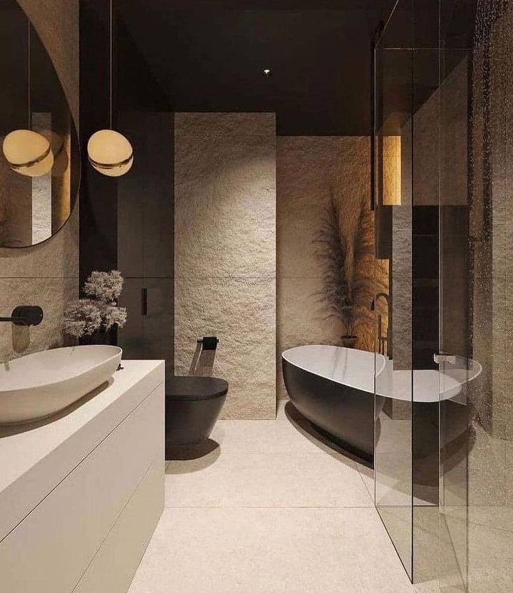 Lampe suspendue en forme de demi-lune