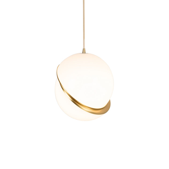 Lampe suspendue en forme de demi-lune