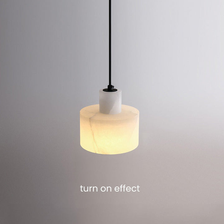 Suspension scandinave en marbre blanc