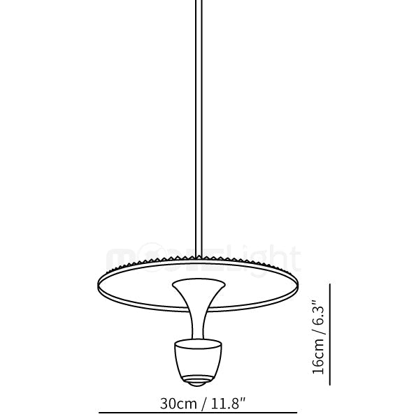Lampe Suspendue Moderne en Forme de Disque LED