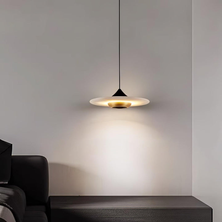 Lampe Suspendue Marbre Soucoupe Volante