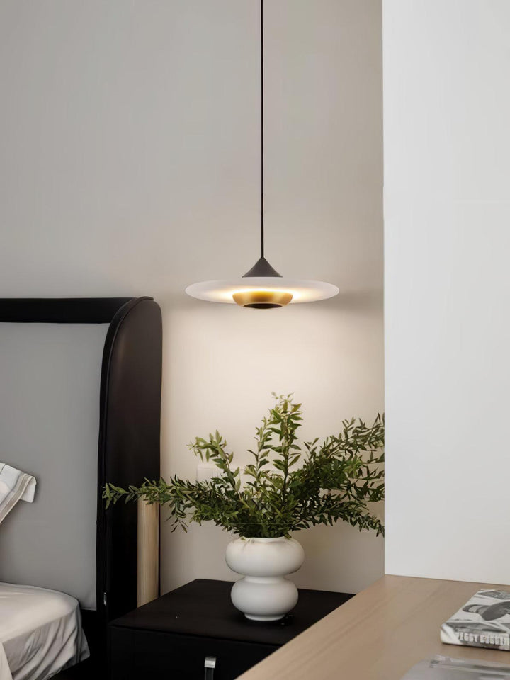 Lampe Suspendue Marbre Soucoupe Volante