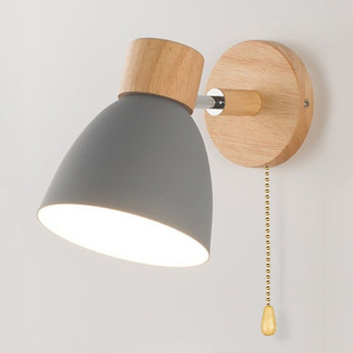 Yadiel - Applique murale suspendue en bois de style scandinave