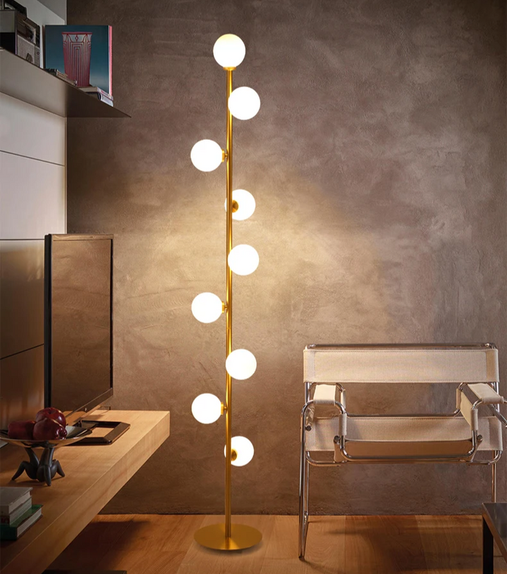 Lampe de sol en verre nordique