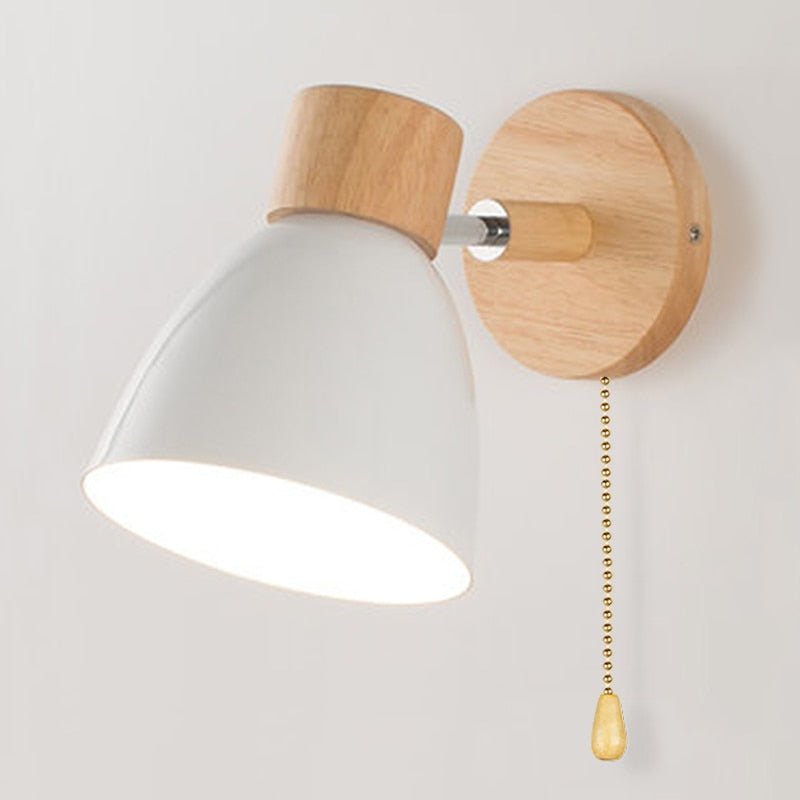 Yadiel - Applique murale suspendue en bois de style scandinave