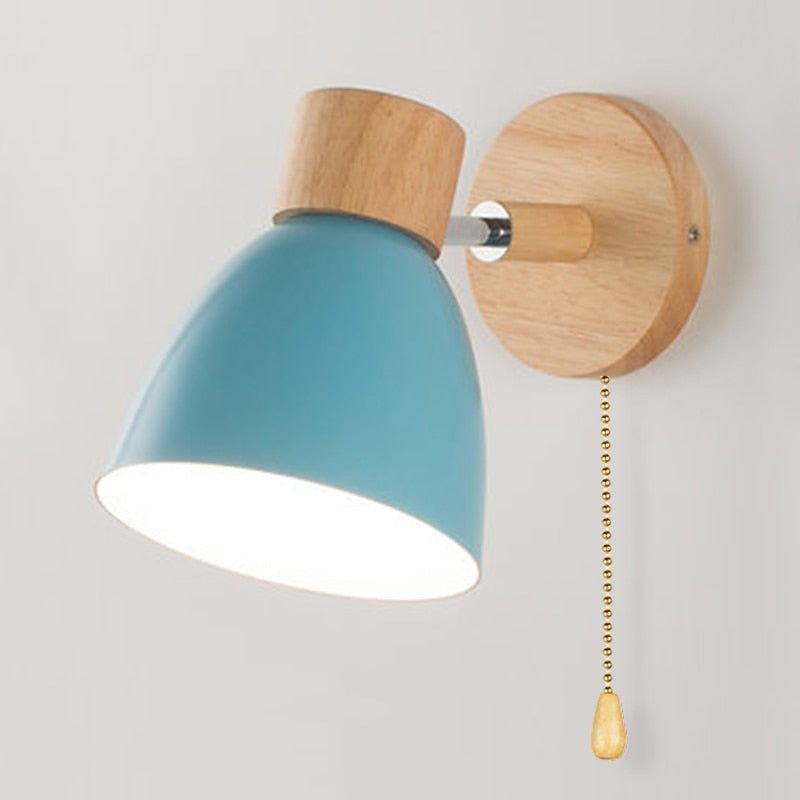 Yadiel - Applique murale suspendue en bois de style scandinave