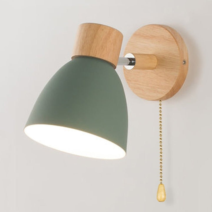 Yadiel - Applique murale suspendue en bois de style scandinave