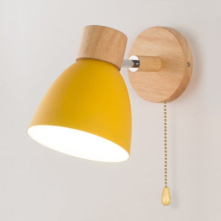 Yadiel - Applique murale suspendue en bois de style scandinave