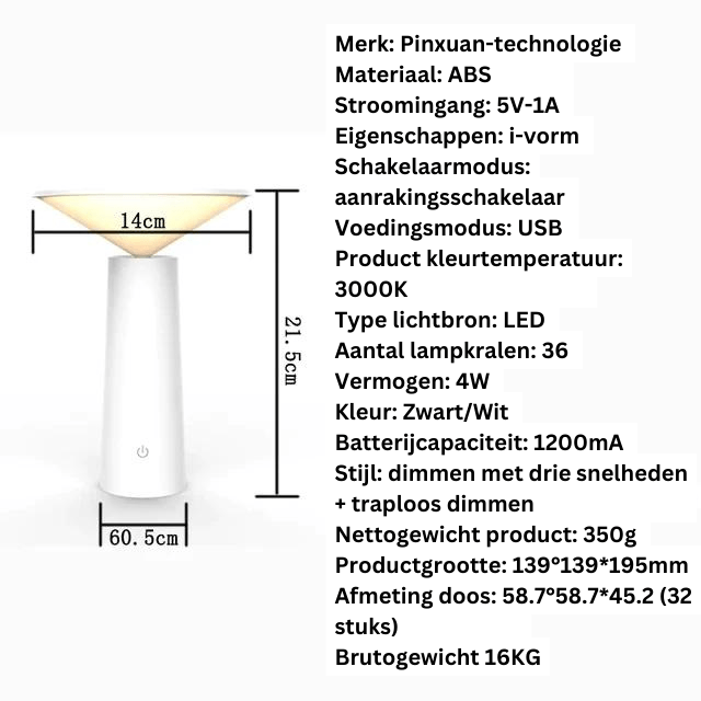 Remoteglo - Lampe de Table Sans Fil