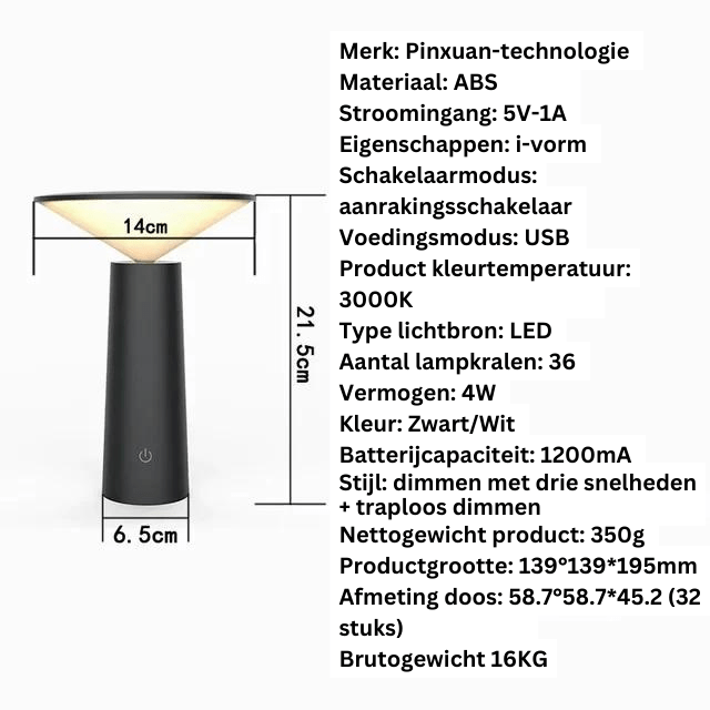 Remoteglo - Lampe de Table Sans Fil