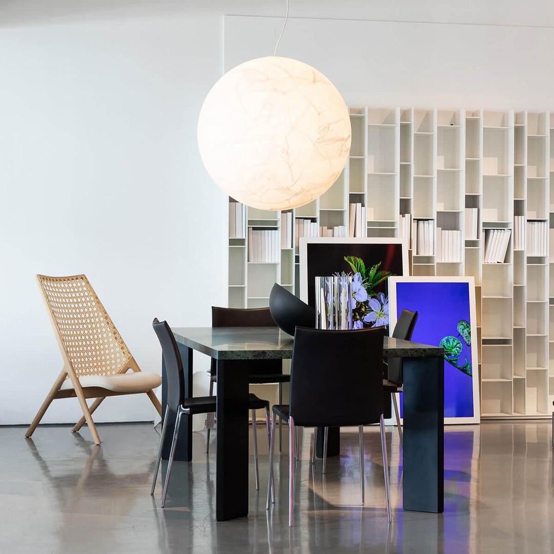 Lampe suspendue en soie de lune