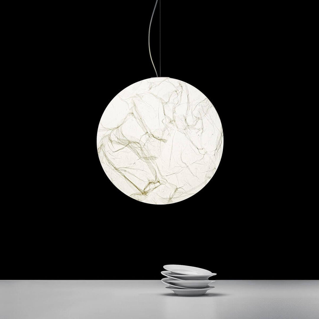 Lampe suspendue en soie de lune