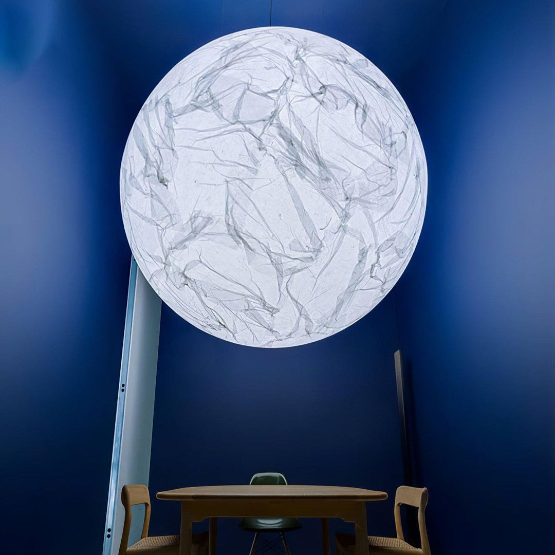 Lampe suspendue en soie de lune
