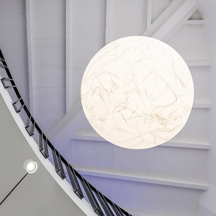Lampe suspendue en soie de lune