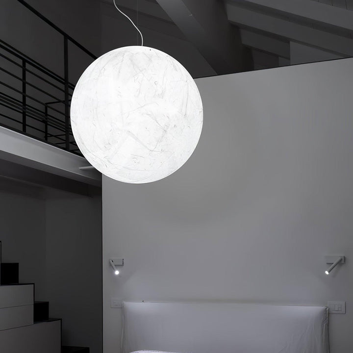 Lampe suspendue en soie de lune