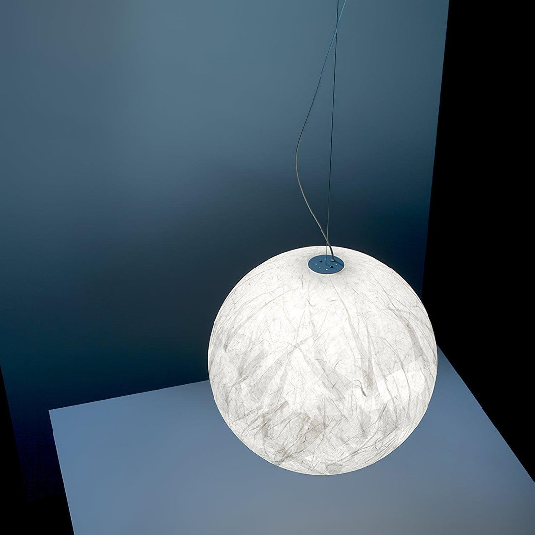 Lampe suspendue en soie de lune