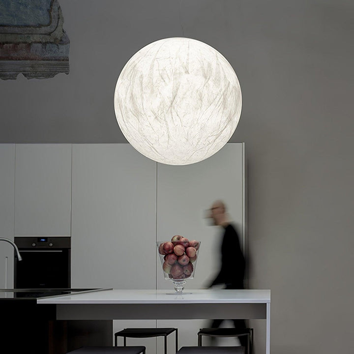 Lampe suspendue en soie de lune