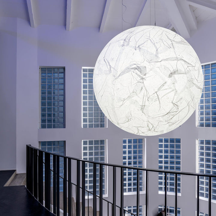 Lampe suspendue en soie de lune