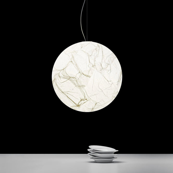 Lampe suspendue en soie de lune