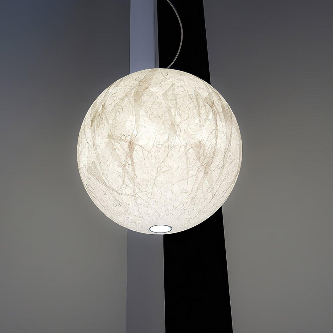 Lampe suspendue en soie de lune