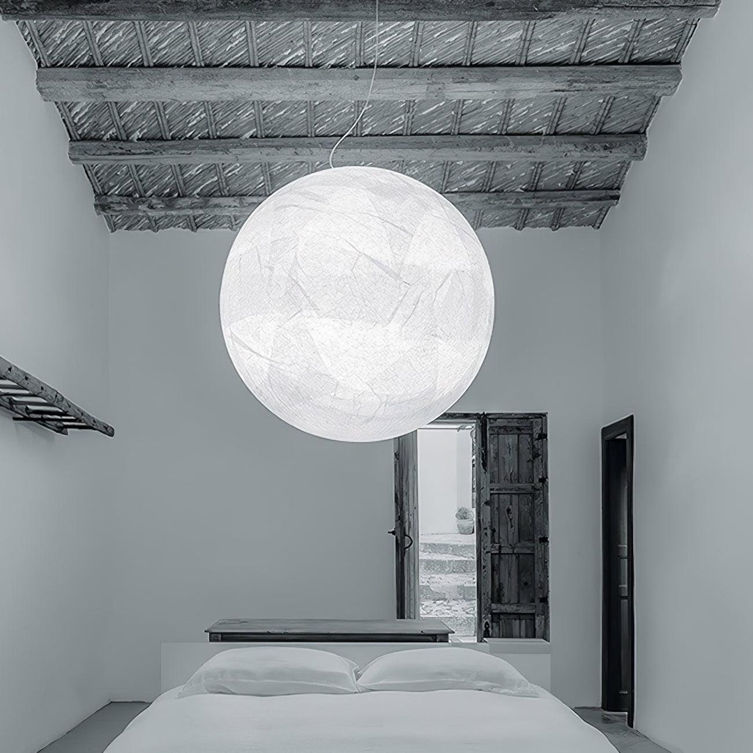 Lampe suspendue en soie de lune