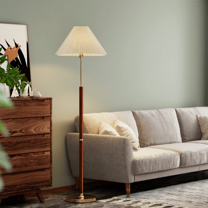 Lampe de sol en papier de riz moderne