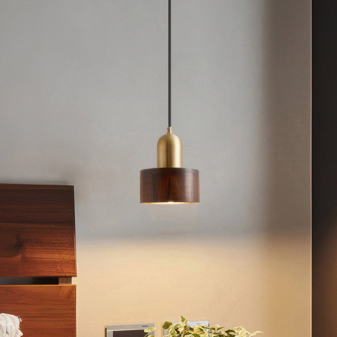 Lampe Suspendue Cylindrique Style Japonais