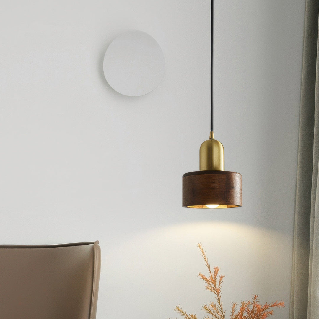 Lampe Suspendue Cylindrique Style Japonais