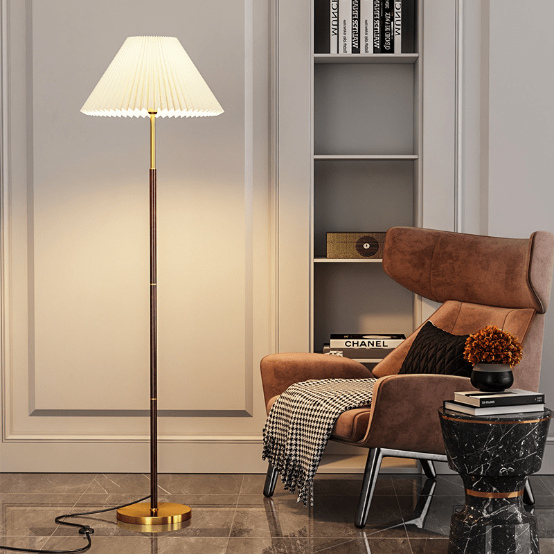 Lampe de sol en papier de riz moderne