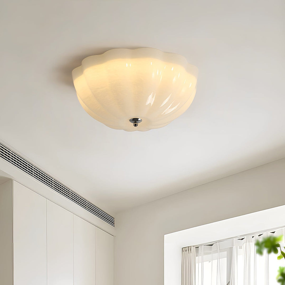 Lampe Plafonnier Coquille Opale
